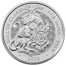 2023 2oz Tudor Beasts Bull of Clarence Silver Coin | The Royal Mint 