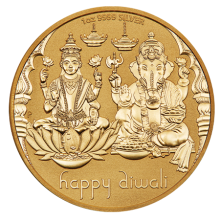 Diwali 1oz Silver Gilded Medallion | The Perth Mint