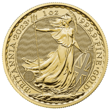 2023 1oz UK Coronation Gold Britannia Coin (King Charles III Portrait) | The Royal Mint