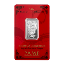 2024 10g Year of the Dragon Silver Bar I PAMP Suisse