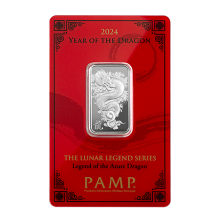 2024 10g Year of the Dragon Silver Bar I PAMP Suisse