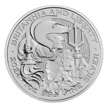 2024 1oz Britannia and Liberty Silver Coin | The Royal Mint 