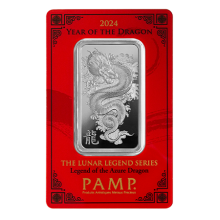 2024 1oz Year of the Dragon Silver Bar I PAMP Suisse