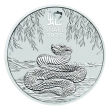 2025 1oz Year of the Snake Silver Coin I Australian Lunar Series III I The Perth Mint