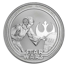 2025 1oz Star Wars Princess Leia Silver Coin