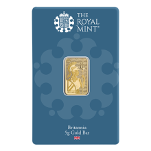 5g Britannia Gold Bar (New Design) | The Royal Mint