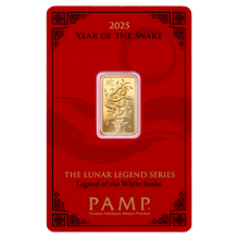2025 5g Legend of the White Snake Gold Bar I PAMP Suisse