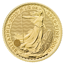 2025 1/2oz Gold Britannia Coin | The Royal Mint