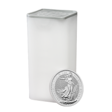 2026 25 x 1oz Silver Britannia Coins in a Tube I The Royal Mint