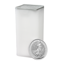 25 x 2027 1oz Silver 30th Anniversary Britannia Coins in a Tube I The Royal Mint