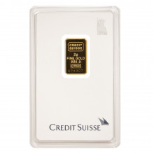 2g Credit Suisse Statue of Liberty Gold Bar
