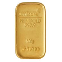 500g Cast Gold Bar | Umicore 