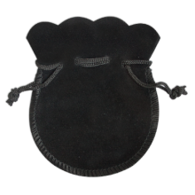 Extra Small Black Velvet Coin Pouch