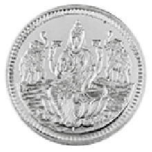 5 Gram Silver Round KB Goddess Lakshmi