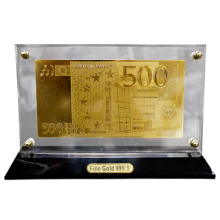 Gold Effect 500 Euro Note