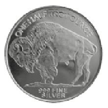 1/2oz Silver Buffalo Round (America)