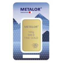 100g Gold Bar | Metalor 