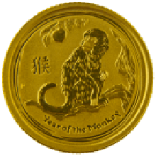 2016 1/10oz Gold Lunar Monkey - Perth Mint (Australia)