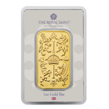 1oz Royal Celebration Gold Bar In Blister Pack | The Royal Mint