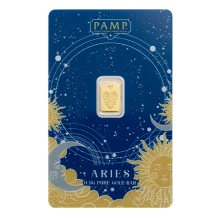 0.5g Zodiac Aries Gold Bar | PAMP Suisse 