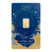 0.5g Zodiac Capricorn Gold Bar | PAMP Suisse 
