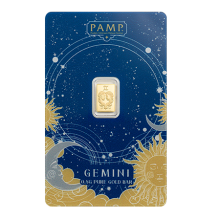 0.5g Zodiac Gemini Gold Bar | PAMP Suisse 