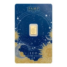 0.5g Zodiac Leo Gold Bar | PAMP Suisse 