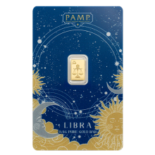 0.5g Zodiac Libra Gold Bar | PAMP Suisse 