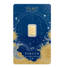 0.5g Zodiac Pisces Gold Bar | PAMP Suisse