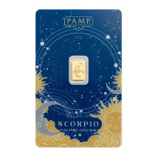 0.5g Zodiac Scorpio Gold Bar | PAMP Suisse 