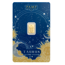 0.5g Zodiac Taurus Gold Bar | PAMP Suisse 