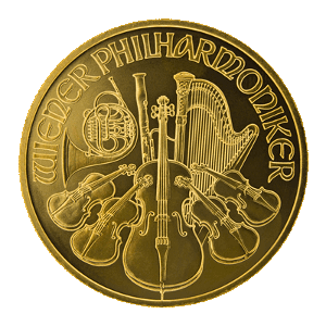 Austrian 1 troy ounce Gold Philharmonic Coin 999.9 fineness